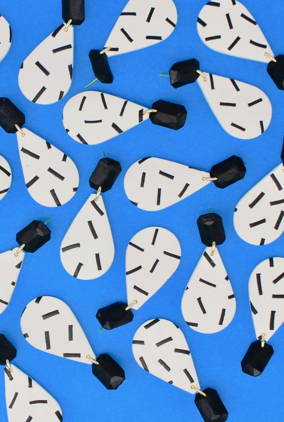 Dash Joan Dangles No 1 Bestselling polymer clay earrings by Super Moon London