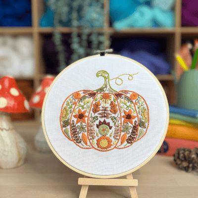 Pumpkin Embroidery Sampler