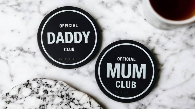 Personalised Official Club Leather Coasters