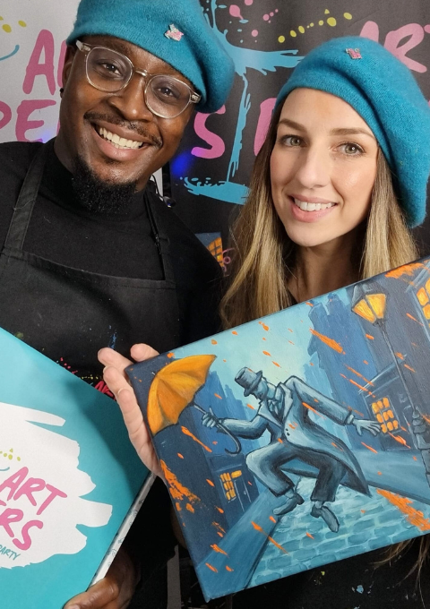 Paint and sip at home, art sippers art kit, art tools and drinks, ART SIPPERS Nortey Pitcher