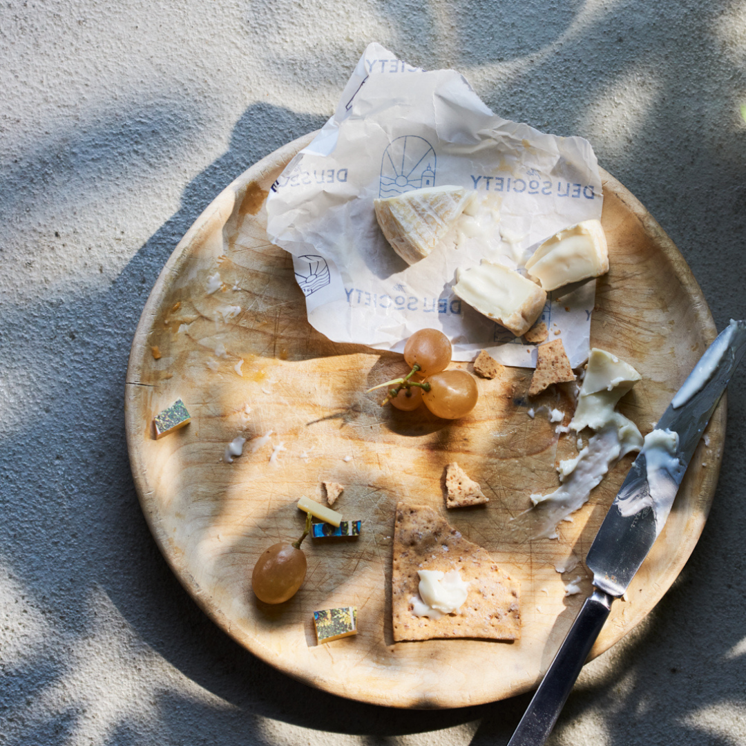 Cheese and cracker board