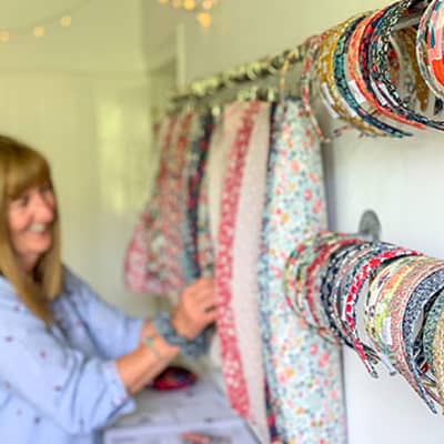 Kate in the Holme & Moss studio