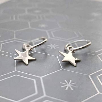 Star Hoop Earring