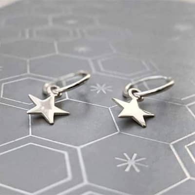Star Hoop Earring