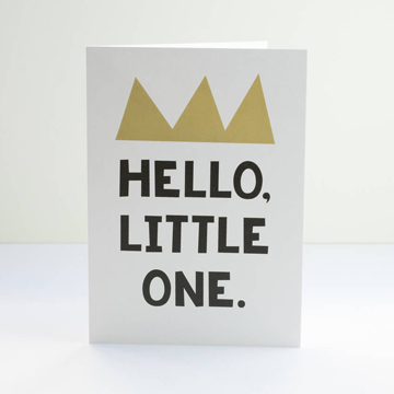 typographic art card for children