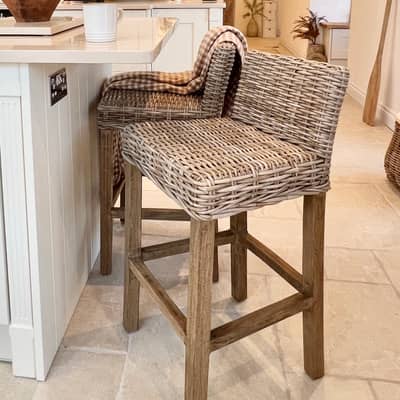 Wooden Bar Stool - Provence