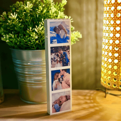 Photo Booth style Personalised LEGO Photo Block Puzzle Gift