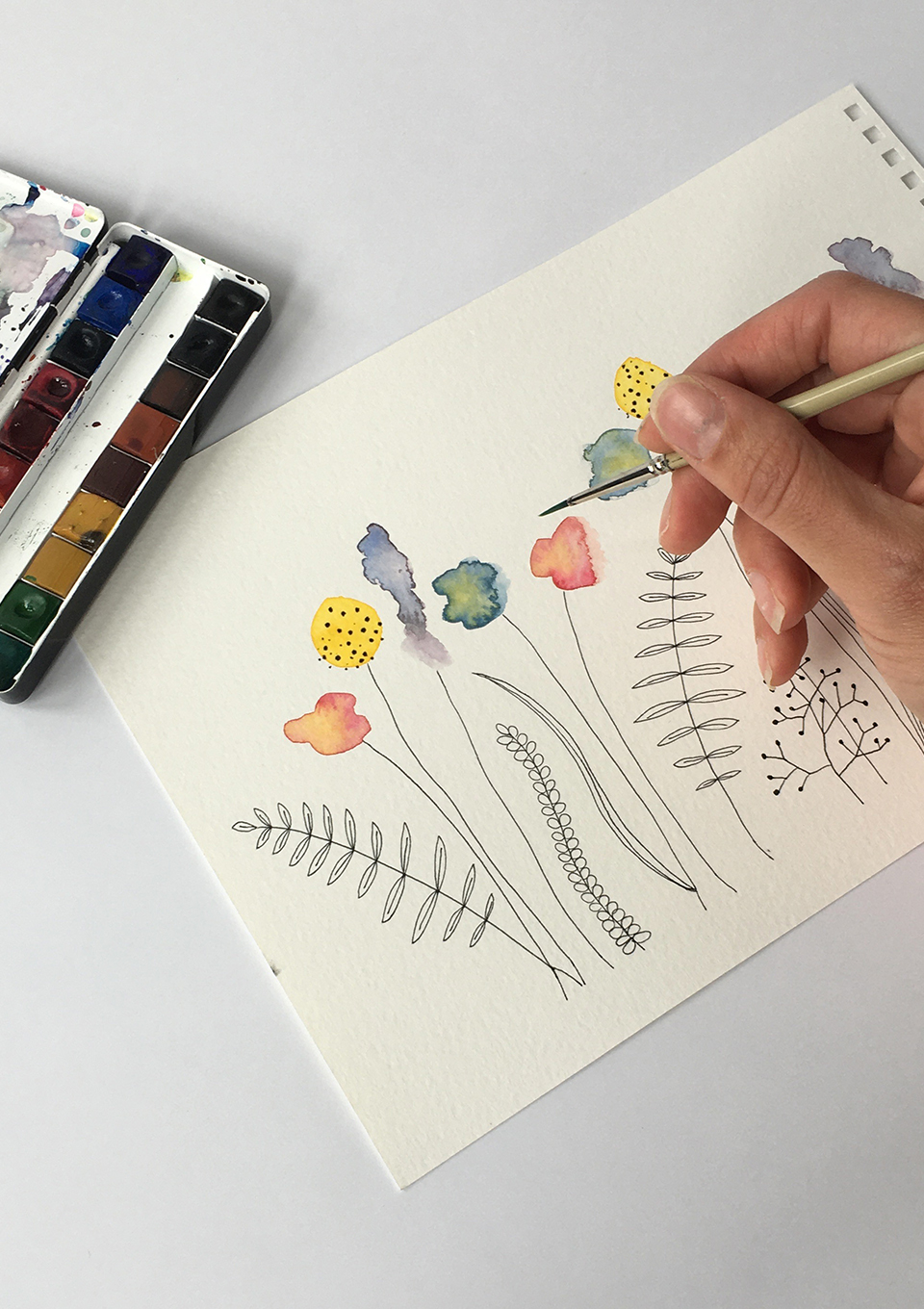 Ruby & Bo watercolour painting