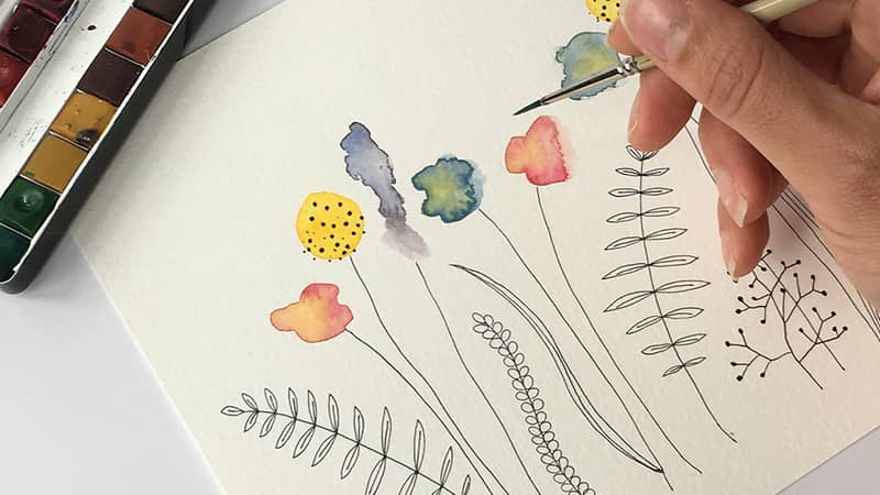 Ruby & Bo watercolour painting