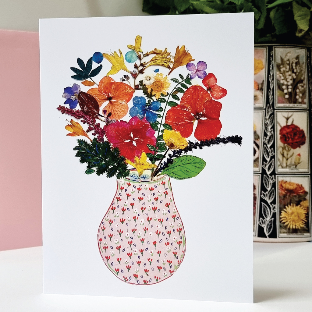 Pressed Flower Card