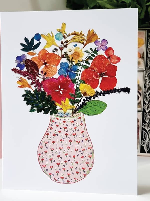Pressed Flower Card