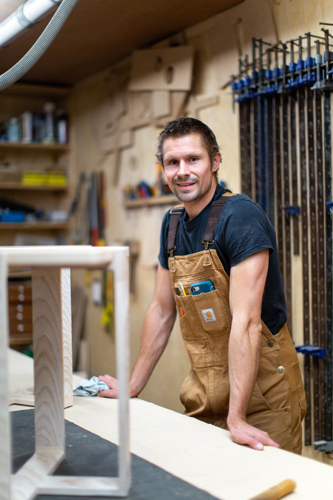 Robert Barnby in his Hay-on-Wye based workshop.