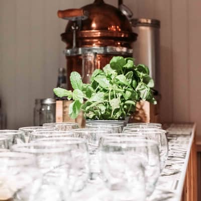 Tasting evening at the distillery.