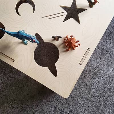 The Crawl through Space Tunnel - slots together with no tools and fits under most sofas or beds to instantly create a fun space for your children