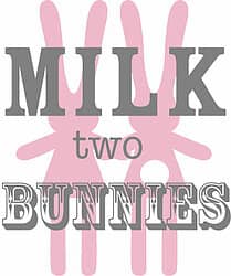 milk two bunnies logo