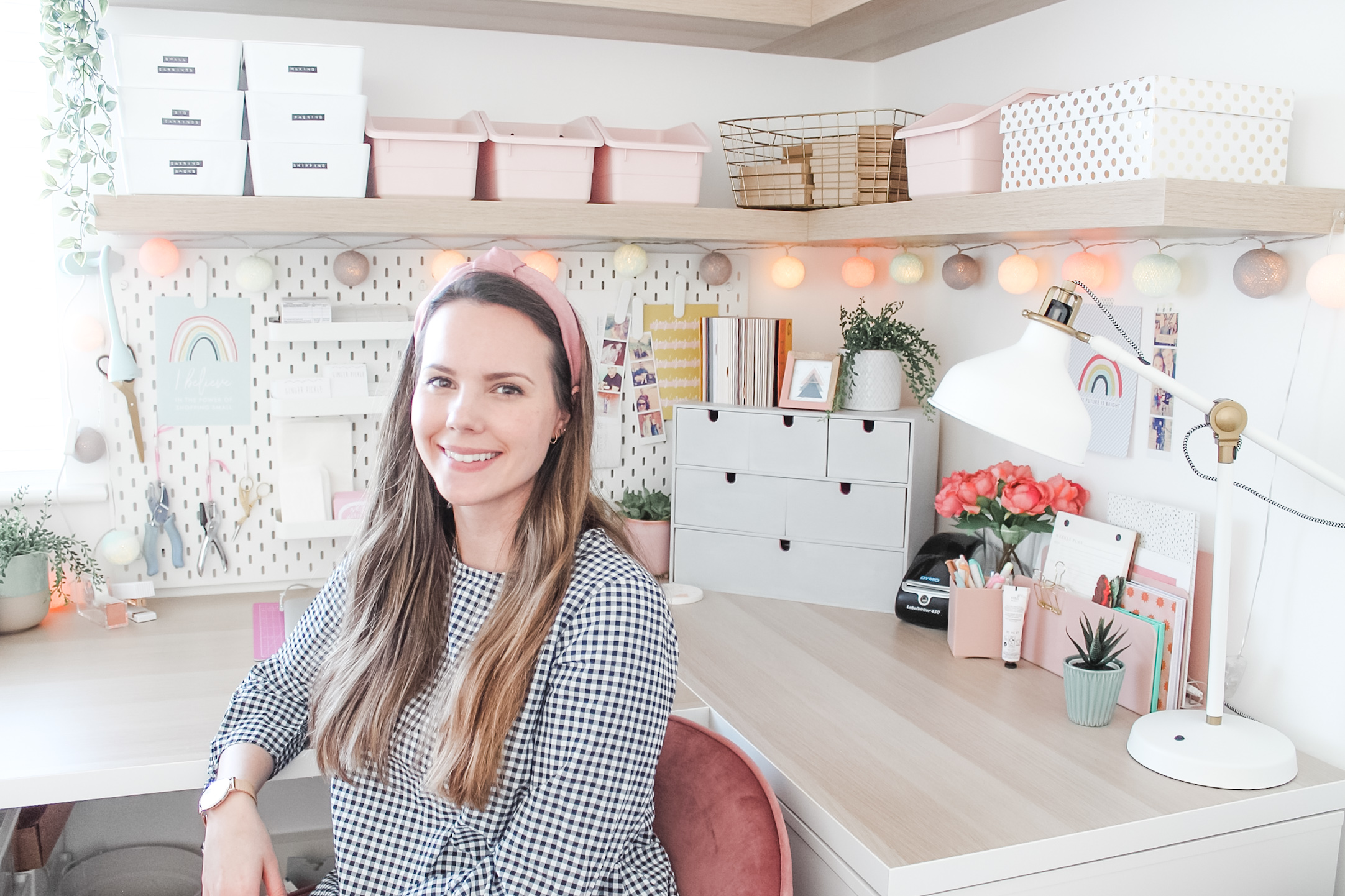Jade McGowan in home studio, owner of Ginger Pickle, Aberdeen, Scotland