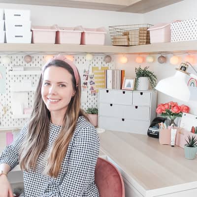 Jade McGowan in home studio, owner of Ginger Pickle, Aberdeen, Scotland