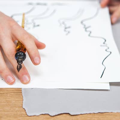 Floss & Co. prints feature hand drawn and painted artwork.