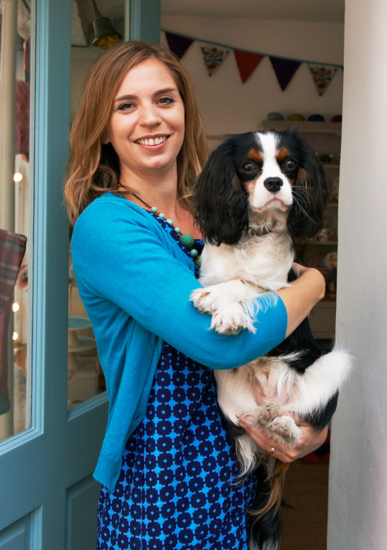 With Bertie at my shop