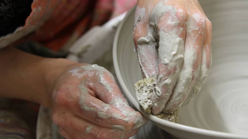 Wheel thrown pottery