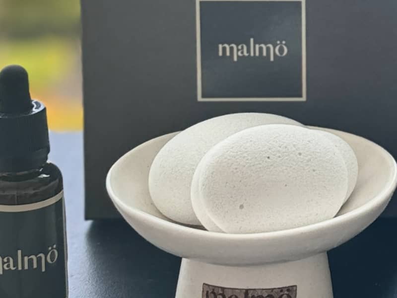 'Zen' Aroma Peble & Bowl Set with Essential Oils