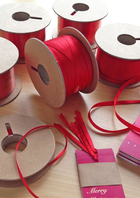 Ribbon made from recycled bottles