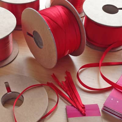 Ribbon made from recycled bottles