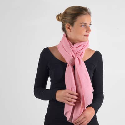 Pink Cashmere Scarf