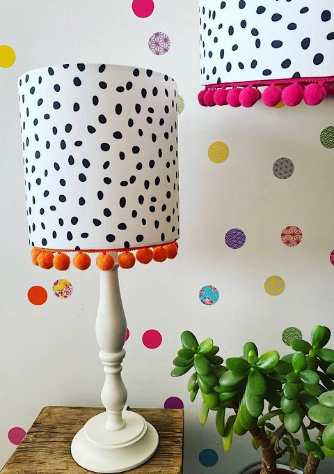 Dalmatian lampshades