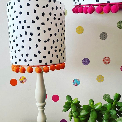 Dalmatian lampshades