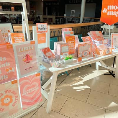 Moo & May physical pop-up shop