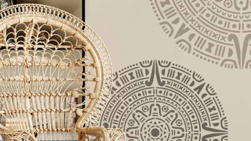 Reusable Plastic Stencil - Mandala Pattern