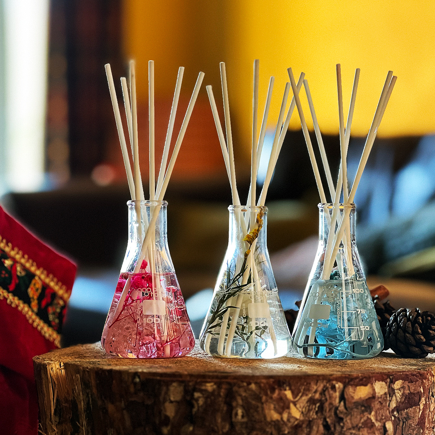 Science Themed Botanical Reed Diffusers