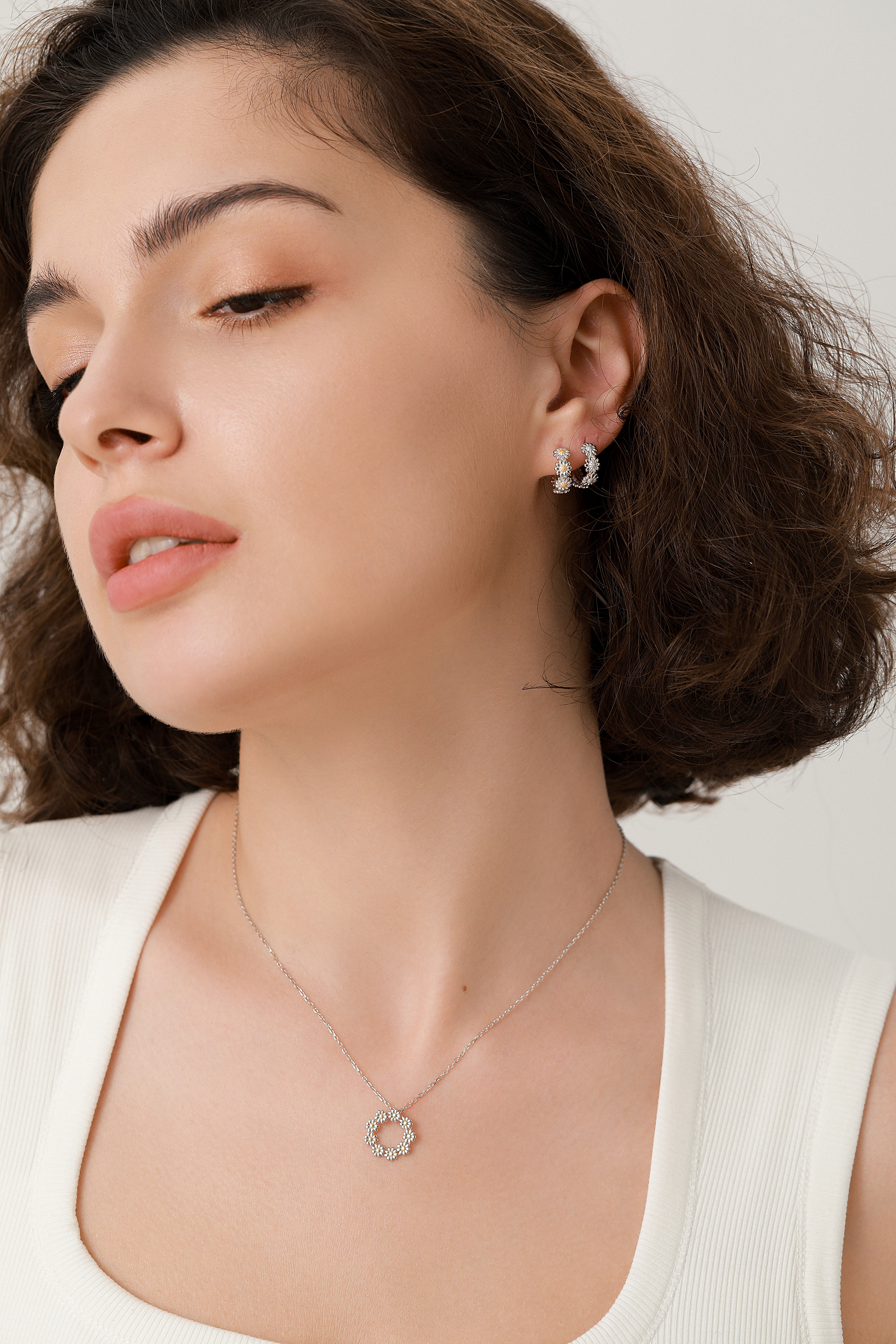 Silver Rain Silver Ombre Rings