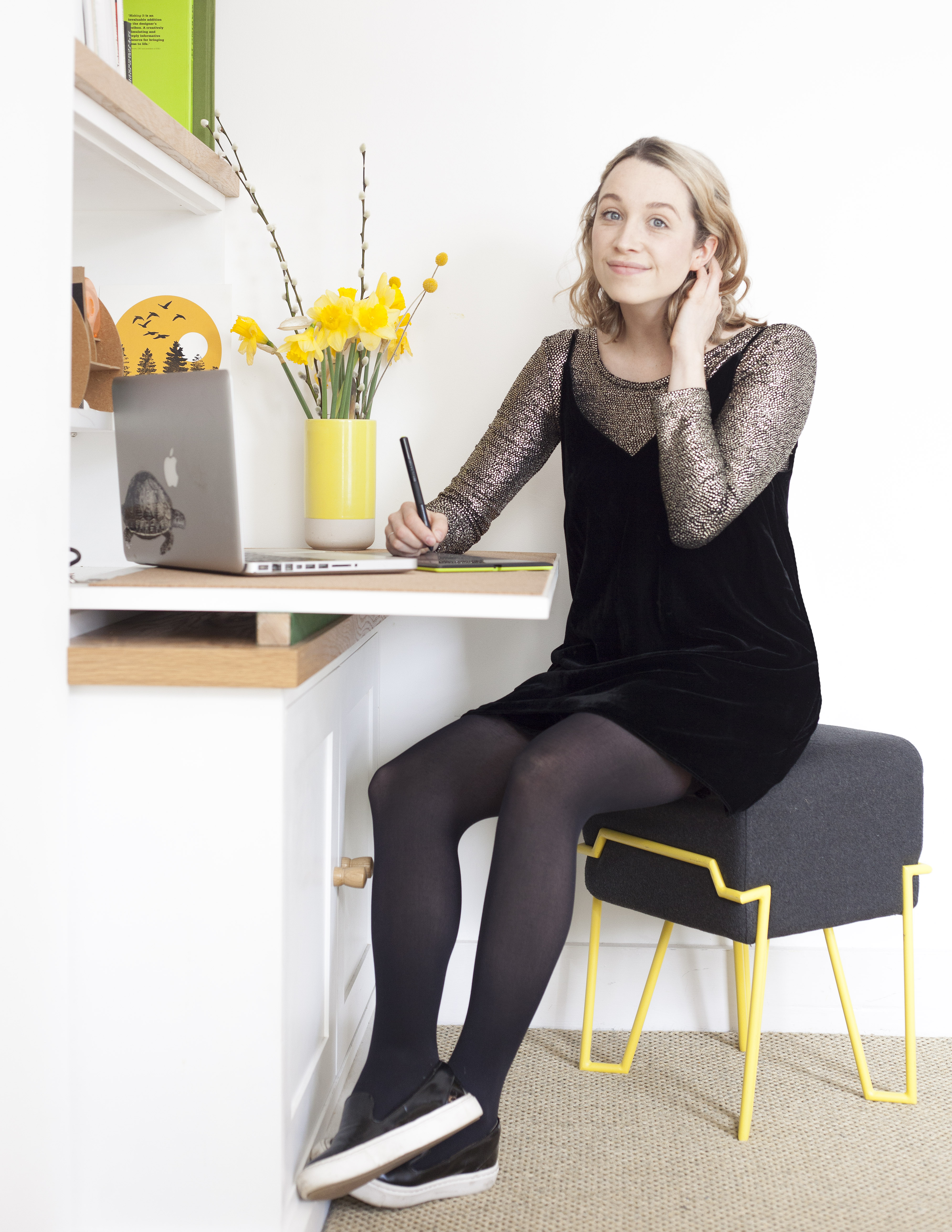 At work in the studio