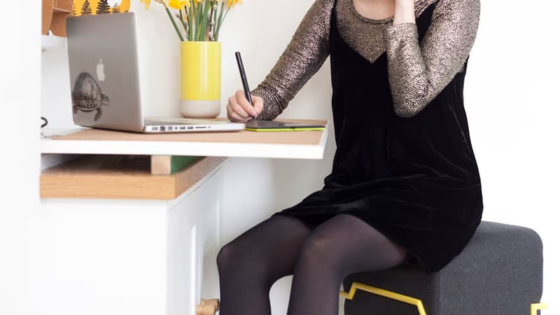 At work in the studio