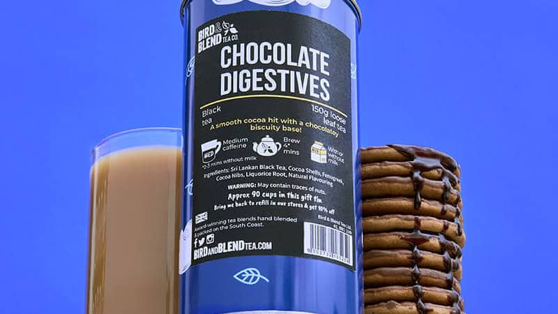 Bird & Blend's famous Chocolate Digestives Tea