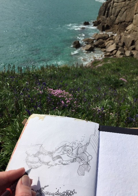 Sketching in nature 