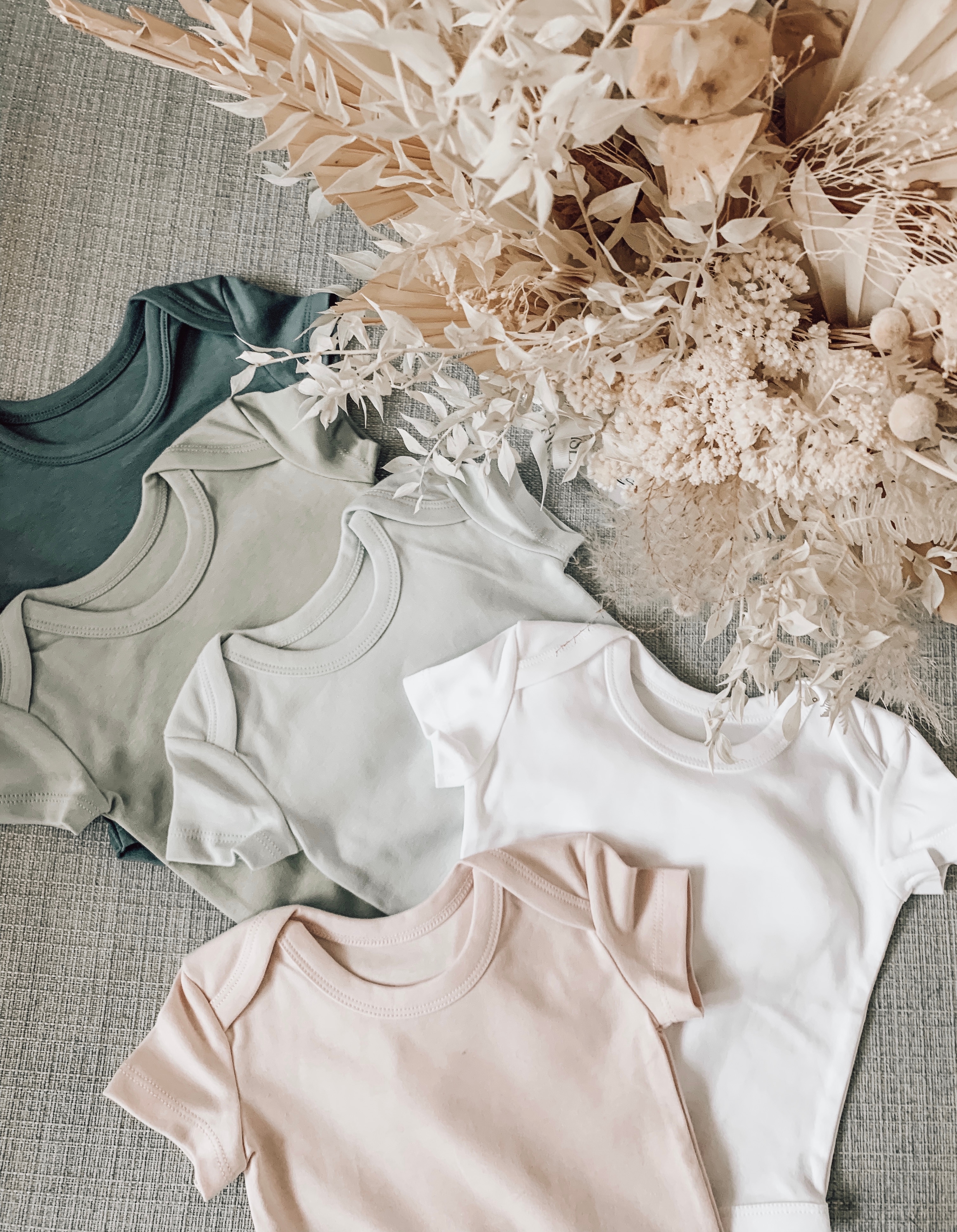 organic cotton bodysuit baby vests pink blue white green