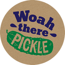 Woah there Pickle logo