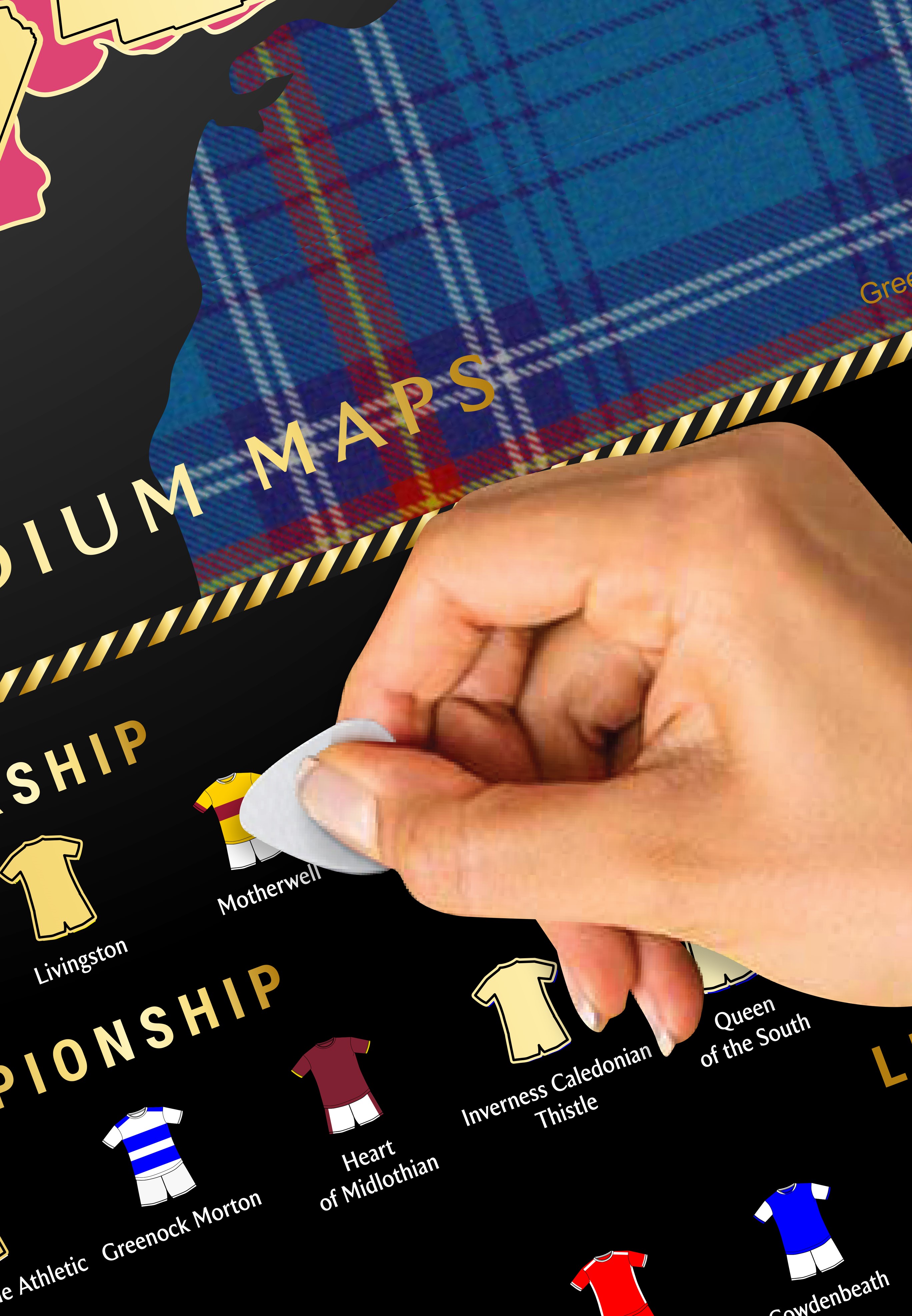 Scottish Football Lagues map