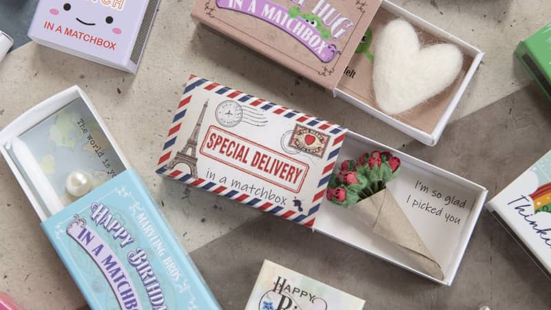 selection of matchboxes