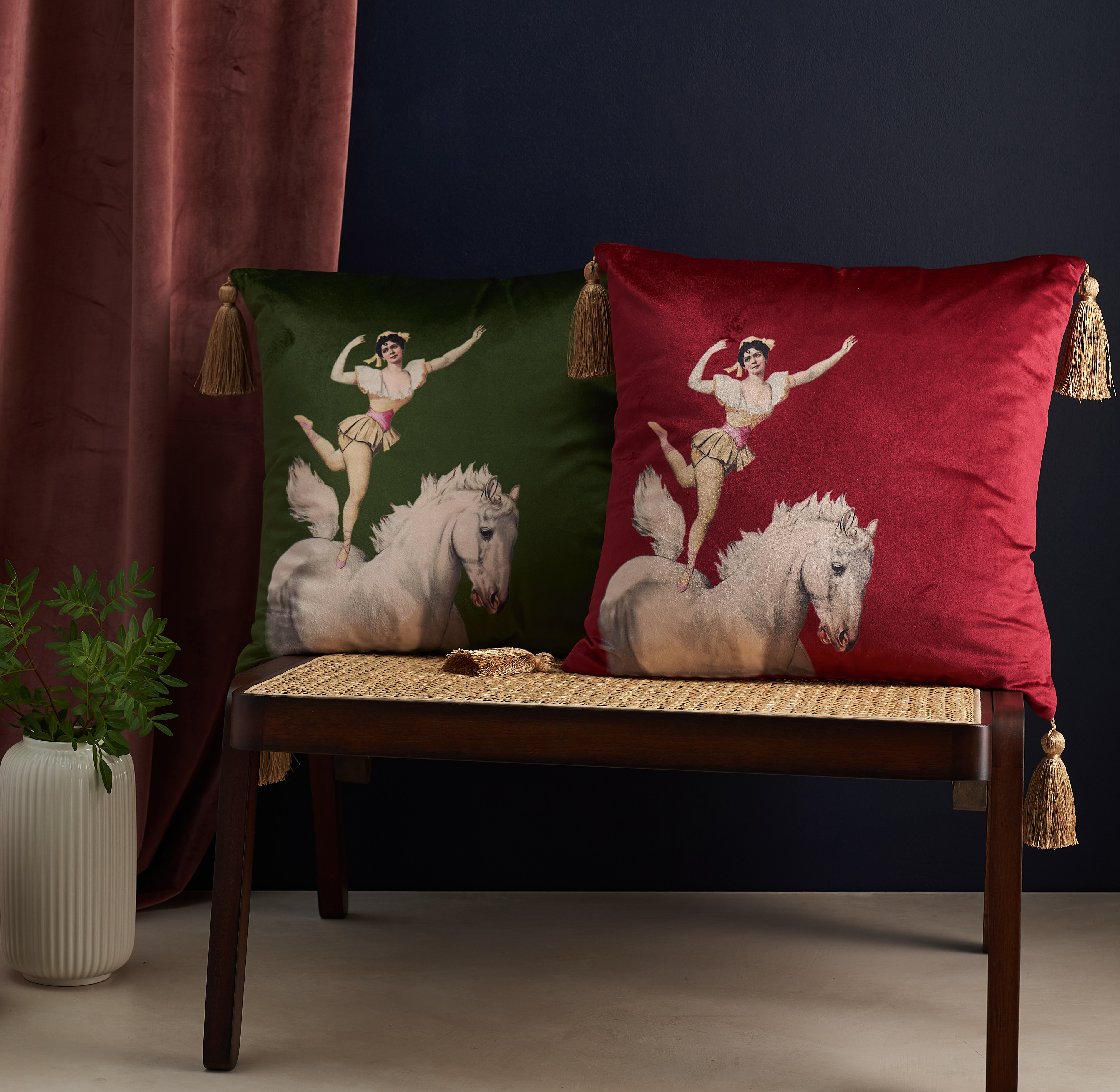 Amazing Miss Rose Velvet Cushions