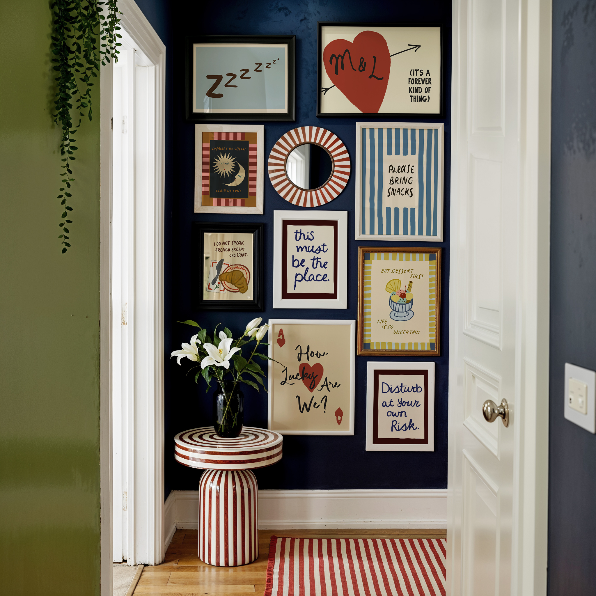 Gallery wall image of Tulastra art prints and illustrations