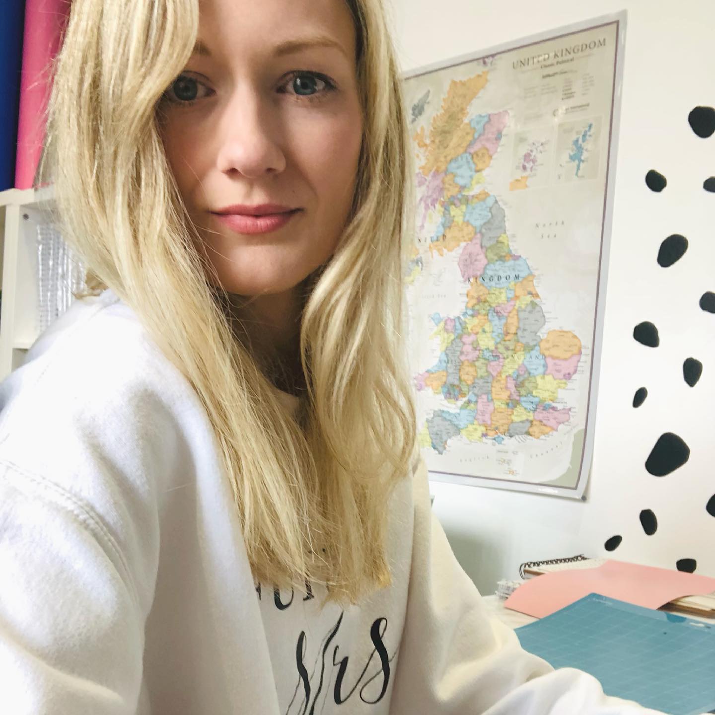 Self portrait of the designer Scrappy Doodles UK