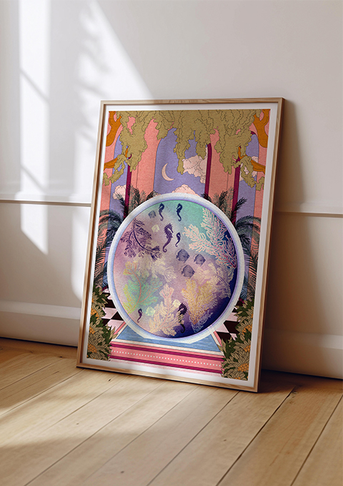 OMG Kitty art prints - Aqua Palace