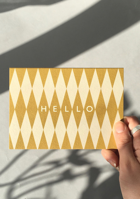 Hello diamond notecard