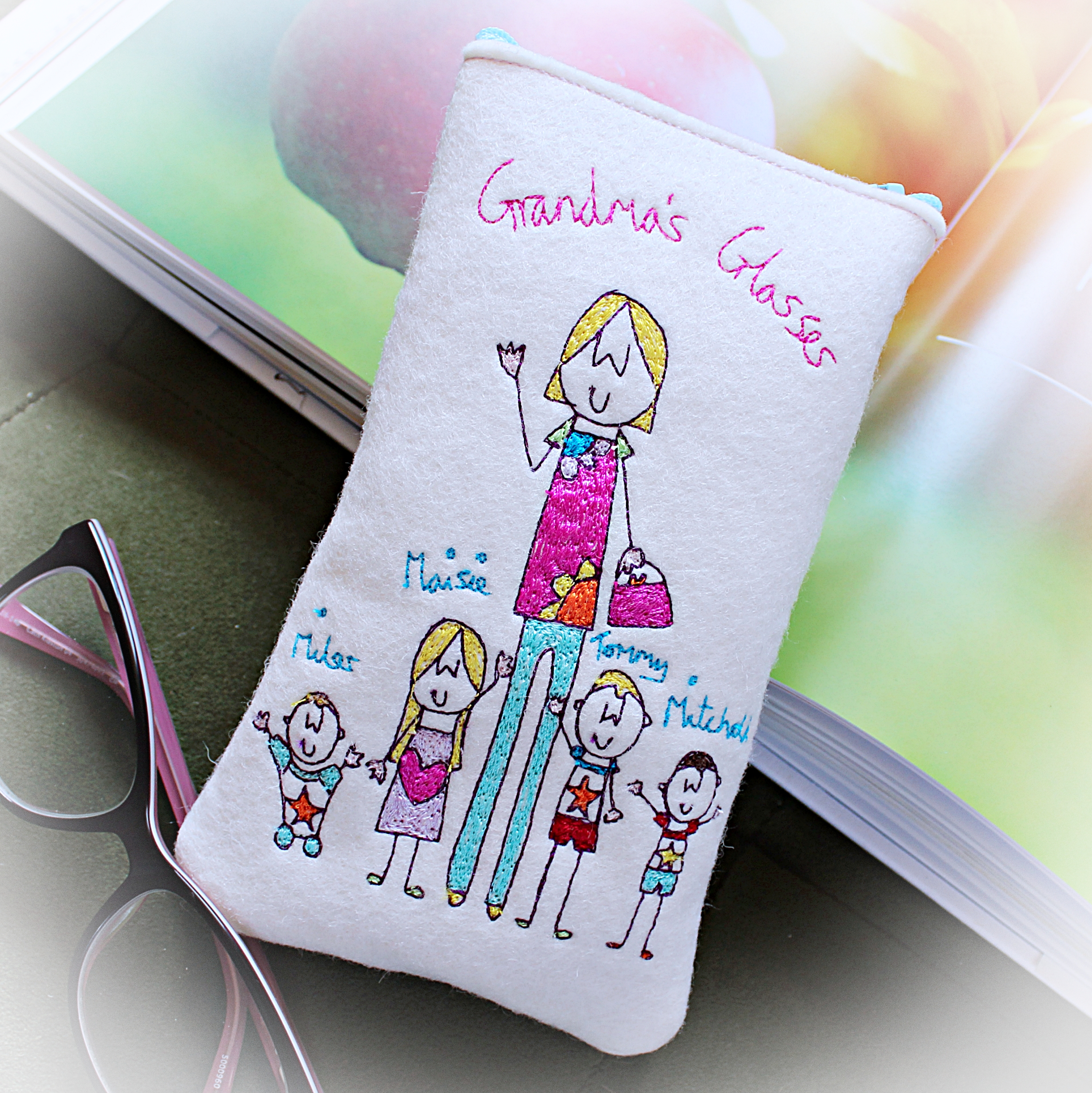 personalised granny glasses case