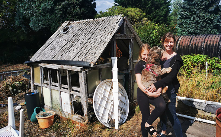 Me and Pheebs at The Angel Garden