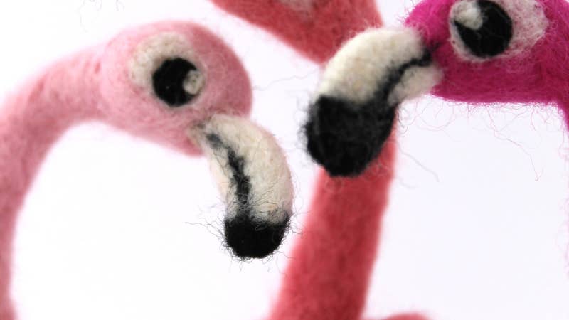 Fabulous Needle Feltedflamingos